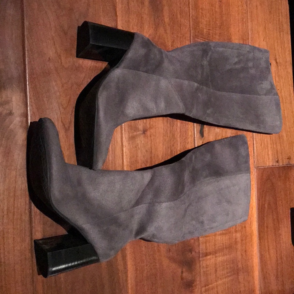 Grey Heels boots